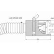 Boite à air carbone CDA avec élément filtrant coton
