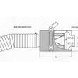 Boite à air carbone CDA avec élément filtrant coton