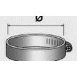 Collier de serrage inox pour gaine en caoutchouc
