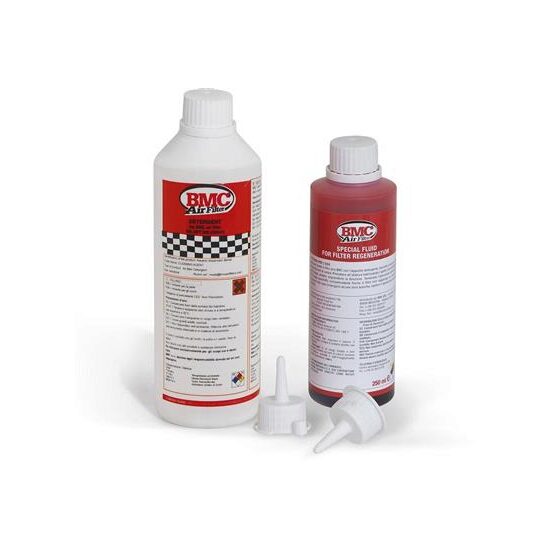 Kit nettoyant filtre BMC détergent + huile en flacon